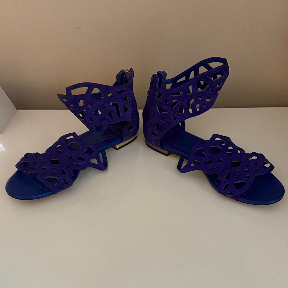 Brian Atwood Vibrant Royal Blue Sandals